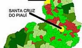 Santa Cruz do Piau - Mapa de Localizao - Santa Cruz do Piau-PI
