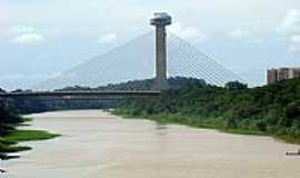 Teresina - Ponte Estaiada sobre o Rio Poty em Teresina-PI-Foto:Edilson Morais Brito