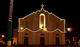 Euclides da Cunha - Vista noturna da Igreja Matriz de Euclides da Cunha-BA-Foto:Eduardo Finavaro