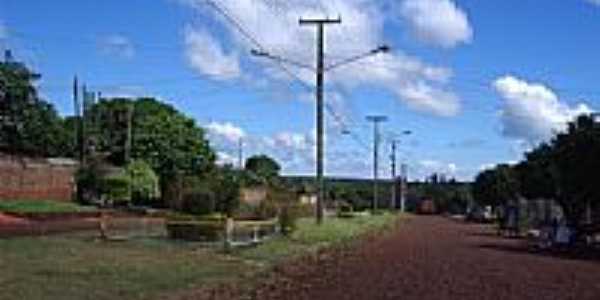 Avenida Brasil em Bela Vista do Piquiri-PR-Foto:Claudenir Lourenato