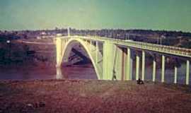 Foz do Iguau - Ponte da Amizade em 1972 de Foz do  Iguau-PR-Foto:Serneiva