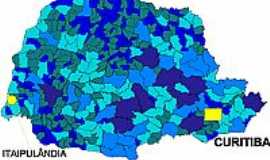 Itaipulndia - Mapa