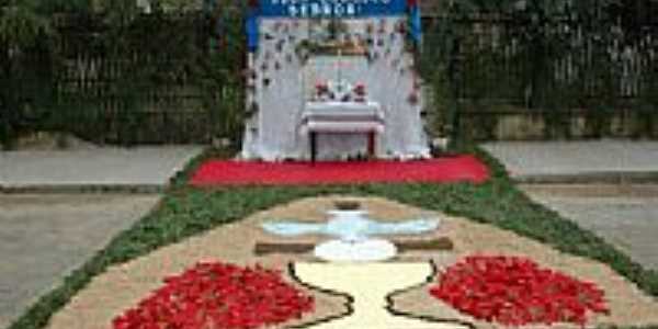 Altar da festa de Corpus Christi em Mallet-Foto:Claudio J. Melnik