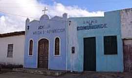 Ibitiguira - Igreja de N.Sra.Aparecida e Salo Comunitrio em Ibitiguira-BA-Foto:nadoautodidata.