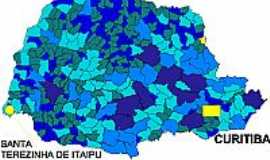 Santa Terezinha de Itaipu - Mapa