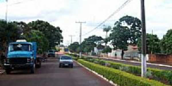 Avenida em So Manoel do Paran-Foto:Lineu Santos