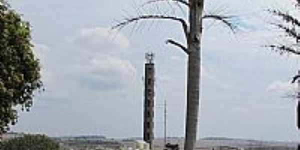 So Miguel do Iguau-PR-Vista da Torre de Comunicao e parcial da cidade-Foto:Ricardo Mercadante