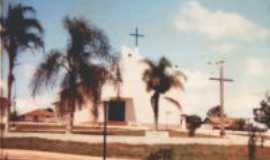 So Roque do Pinhal - Pracinha com Igreja Catolica-  Por Marins Lemes Oliveira