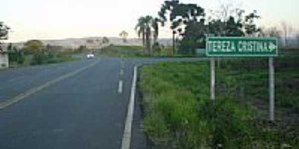 Entrada da cidade de Tereza Cristina-Foto:Jorge A.Szimanski