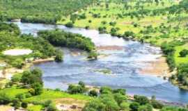 Itaet - Rio Paraguau na cidade de Itaet Bahia, Por Val Marques