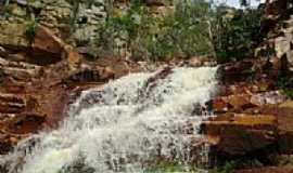 Itaguau da Bahia - Cachoeira do Cokeiro em Itaguau da Bahia-BA-Foto:Marcondes Braga