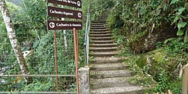 Itatiaia-RJ-Escadaria para as trilhas das cachoeiras do Parque Nacional-Foto:www.verdejava.com.br