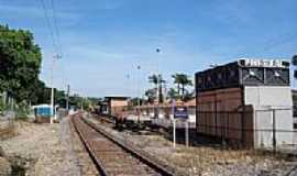 Pinheiral - Ptio da Estao Ferroviria em Pinheiral-RJ-Foto:Jorge A. Ferreira Jr