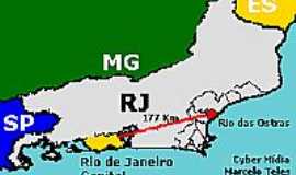 Rio das Ostras - Mapa