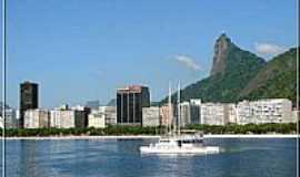 Rio de Janeiro - Enseada do Botafogo com vista para o Corcovado em Rio de Janeiro-RJ-Foto:Fbio Barros