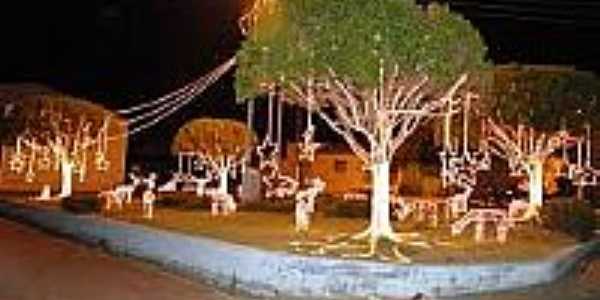 Praa com decorao natalina em Doutor Severiano-Foto:mundonovorn.