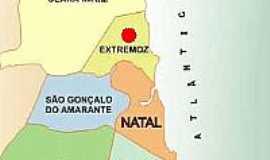 Extremoz - Mapa