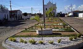 Lagoa de Velhos - Lagoa de Velhos-RN-Praa e Igreja Matriz-Foto:Jackson Felix