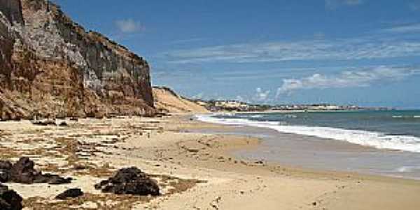 Nsia Floresta-RN-Falsias e praia em Barra de Tabatinga-Foto:ELAINE KAWABE