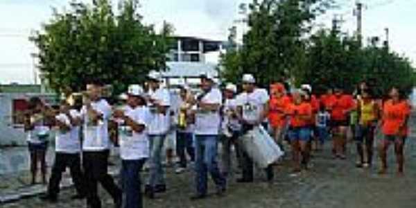 Fanfarra no incio da festa da Cavalgada em Passagem-Foto:Beto Bello