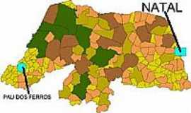 Pau dos Ferros - Mapa de Localizao - Pau dos Ferros-RN