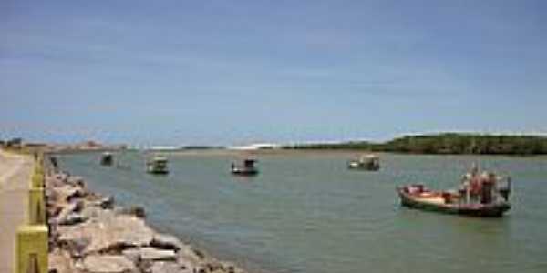 Porto do Mangue-RN-Embarcaes no Rio das Conchas-Foto:Joserley Carlos