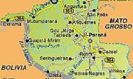 Costa Marques - Mapa de Localizao 