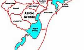 Arroio Grande - Mapa de Localizao