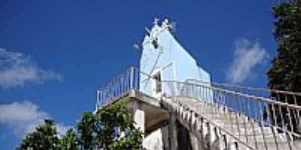 Dois Riachos-AL-Escadaria e Capela da Pedra de Padre Ccero-Foto:Luiz Svio de Almeida