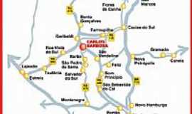 Carlos Barbosa - Mapa de localizao
