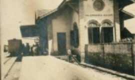 Dilermando de Aguiar - primeira estaao ferroviria em 1890, Por ovidio bortoloto