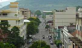 Encantado - Encantado-RS-Centro da cidade e ao fundo a serra-Foto:Marcus Bneker