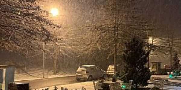 Imagens da cidade de Gramado/RS com queda de neve em Julho/2021-Foto:Pablo Berger