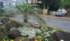 Ivoti - Ivoti-RS-Jardim em rua da cidade-Foto:mauricioantonioweber 