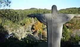 Morro Redondo - Vista do Cristo Redentor-Foto:Ubirajara Cruz