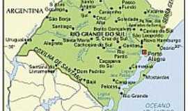 Mostardas - Mapa de localizao