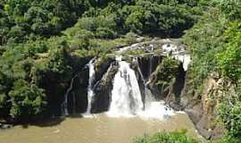 Nova Prata - Nova Prata-RS-Cascata da Usina na Floresta Municipal,junto ao Parque Caldas de Prata-Foto:www.novapratars.com.br