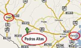 Pedras Altas - Mapa de localizao - Pedras Altas