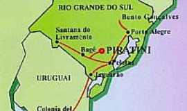 Piratini - Mapa de Localizao 