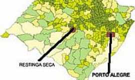 Restinga Seca - Mapa de Localizao - Restinga Seca-RS