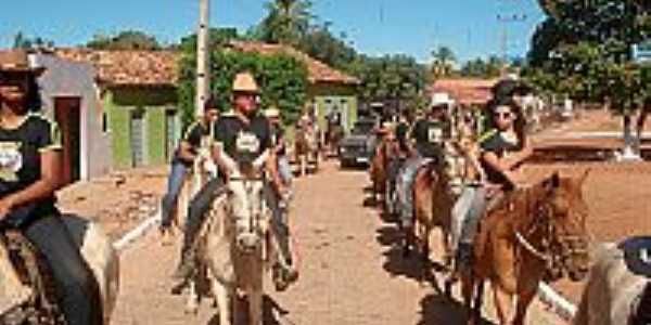 Mandiroba-BA-Primeira Cavalgada da cidade-Foto:folhasebastianense.