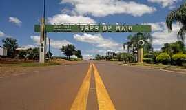 Trs de Maio - Trs de Maio-RS-Prtico de entrada da cidade-Foto:Facebook