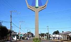 Campos Novos - Monumento  N.Sra.Aparecida na entrada de Campos Novos-Foto:ADO A. BECKER