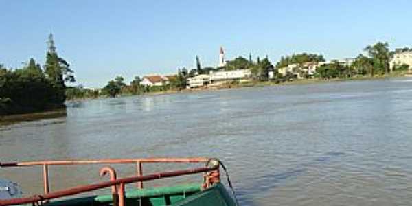 Travessia balsa de Ilhota-SC - por Itajaiagora.com 