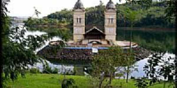 Torre da Igreja Matriz na Represa de It-SC-Foto:Darlan Corral