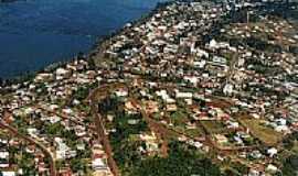 Itapiranga - Vista do rio Uruguai e a cidade de Itapiranga-SC-Foto:Loivinho A.M.Frana