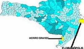 Morro Grande - Mapa de Localizao - Morro Grande-SC 