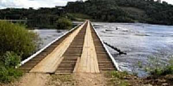 Ponte Baixa no Rio Chapec em Passos Maia-SC-Foto:Pedro L. V. Junior