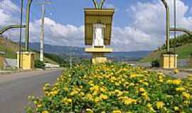 Petrolndia - Cristo no Prtico de entrada de Petrolndia-SC-Foto:Maurcio Borghesan