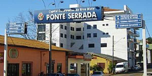 Ponte Serrada-SC-Prtico de entrada da cidade-Foto:Auri Brando